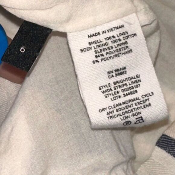 Theory Striped Linen Blazer - Picture 4 of 7